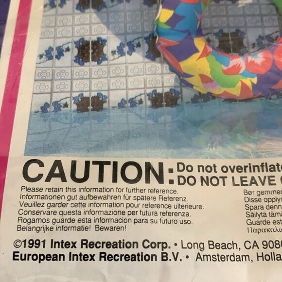 New Vintage 1991 Intex # 59241
The Wet Set Swim Ring Pool Float
24” - Picture 4 of 14